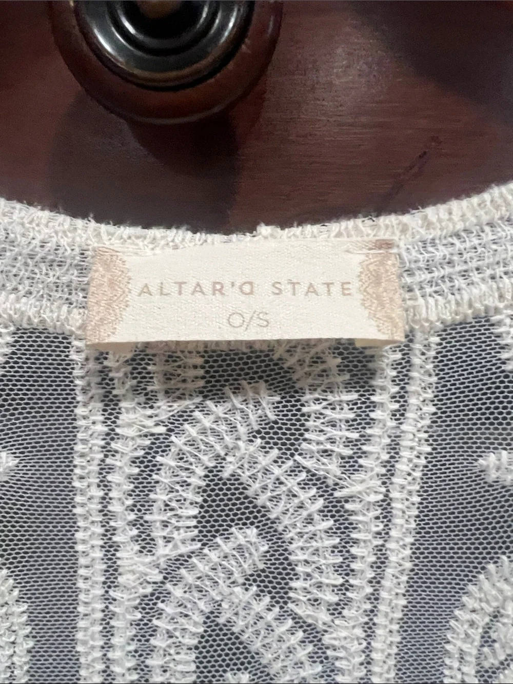 Altar’d State Cream Lace Cardigan / Kimono NWT